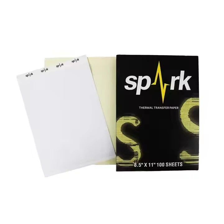 Spark gładki tatuaż papier atramentowy o wysokim połysku detale tymczasowe szablon