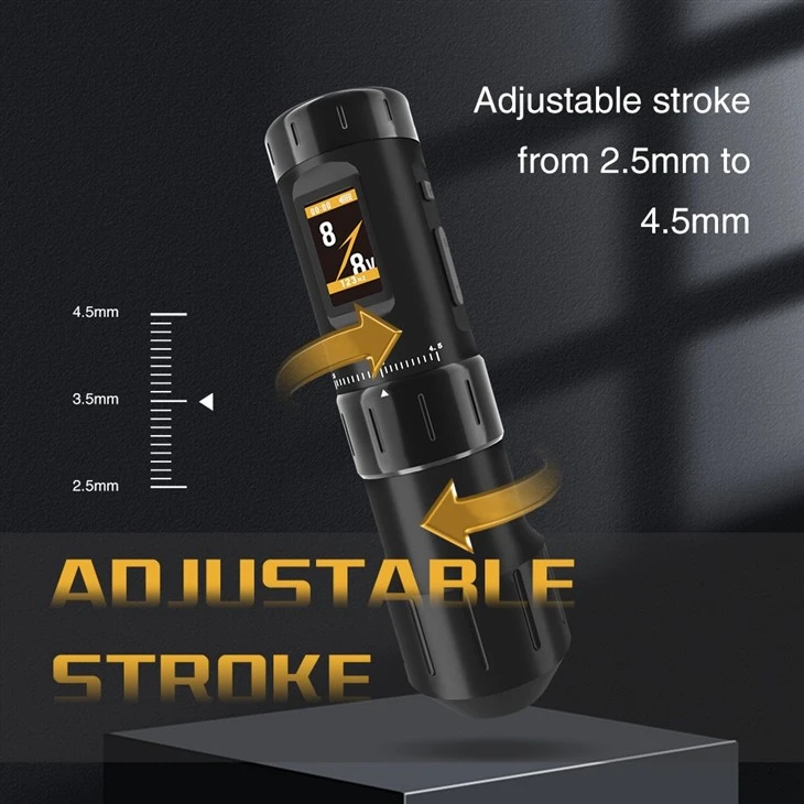 Continuously Adjustable Stoke Dual Battery Wireless Tattoo Machine Pen best