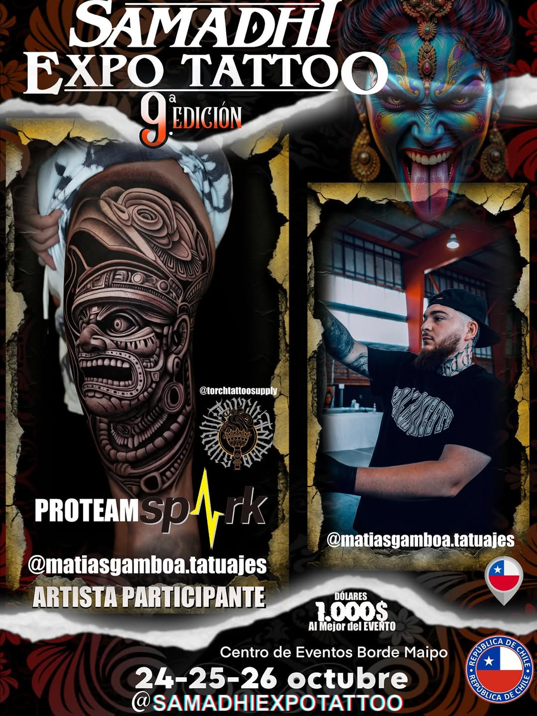 Artista Participante matiasgamboatatuajes Artista CHILENO del PROTEAM sparktatto