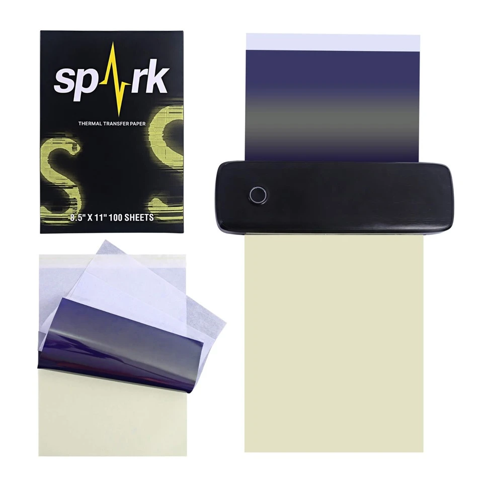 Professional Temporary Clear Smooth Square Pattern Tattoo Stencil Paper For Body Art Design Transfers factory