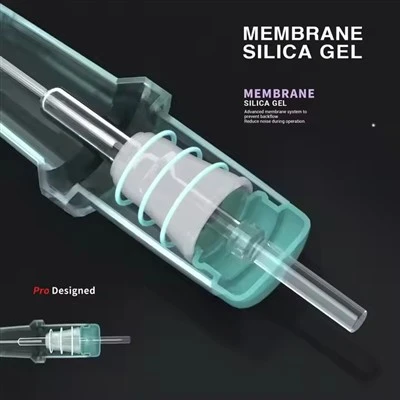 Spark zupełnie nowa przezroczysta membrana Shell 0,35 mm /12 tatuażu igieł kasety do tatuażu