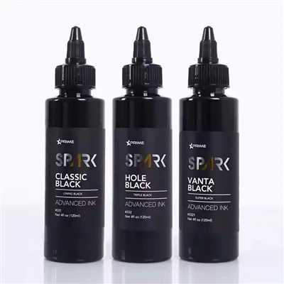 Spark Factory Custom Wysokiej jakości Ciemna Czarna Pigment Pigment Mikser Triple Professional Vice Black Tattoo Ink