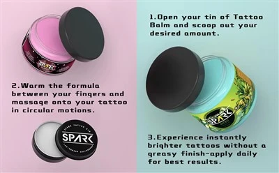 Spark Premium Tattoo Aftercare Cream Cream Healing Protect