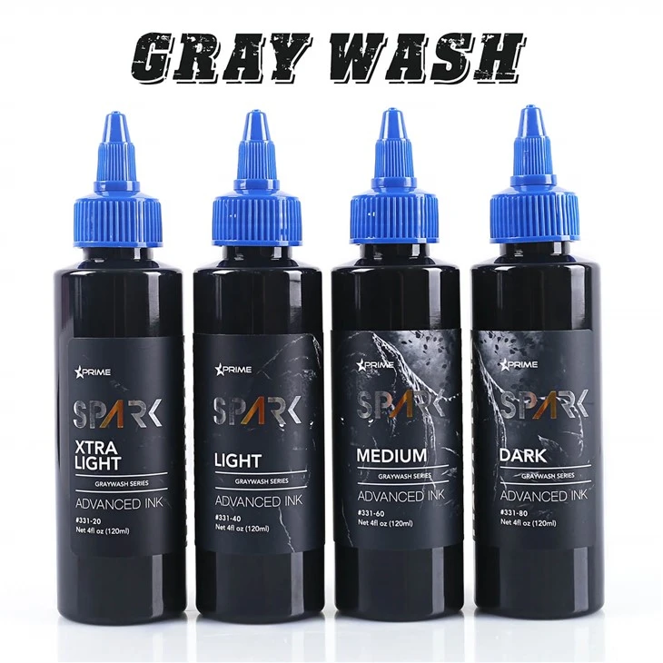 Spark 120 ml Profesjonalny zestaw tatuażu tatuażu na tatuaż i sztukę ciała
