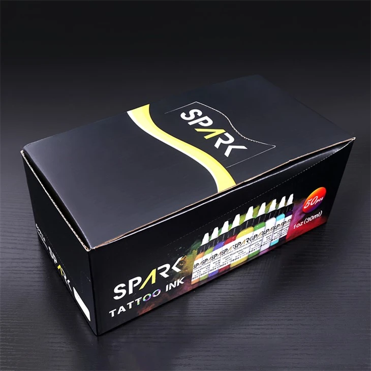50 zestawów kolorów Zestaw tuszy do tatuażu Spark Profesjonalny kolor tuszu do tatuażu