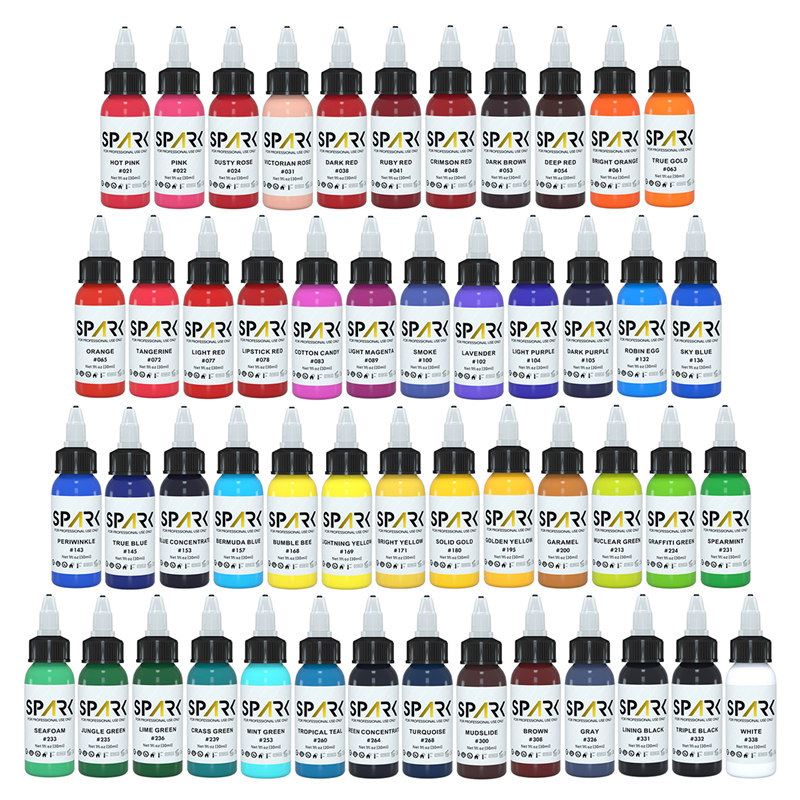 Zestaw tuszy do tatuażu Premium Spark Tattoo Supply
