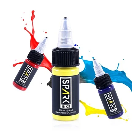 Spark 14 Colors Tattoo Ink Permanent Body Safe Oryginalny tusz do tatuażu