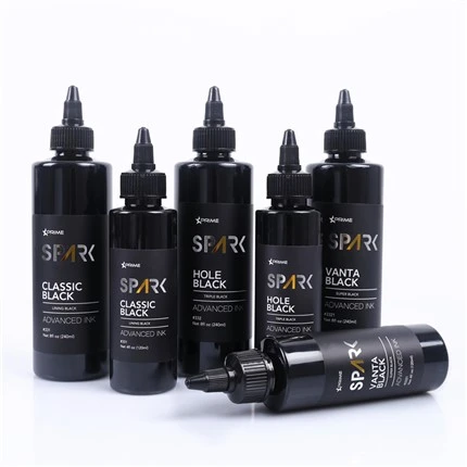 Zestaw tuszy do tatuażu Super Black 8OZ Black Ink Vanta Black Spark Tattoo Ink
