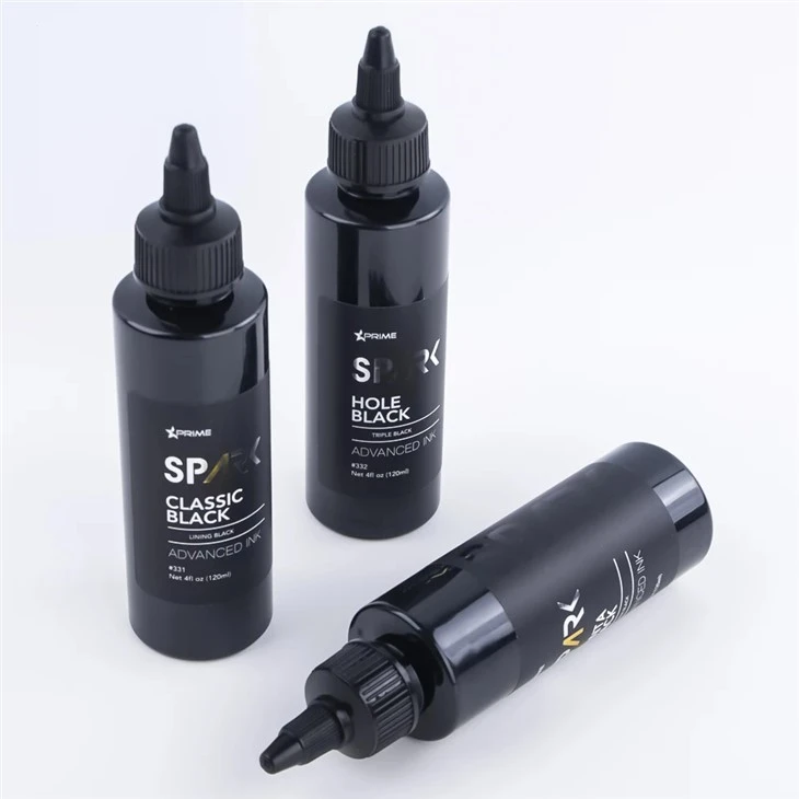 Atrament do tatuażu Black Light Triple Black 8OZ Hole Black Black Ink Series Spark Tattoo Ink Zestaw tuszy do tatuażu